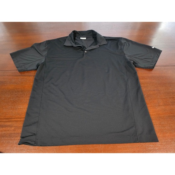 Nike Other - Nike Golf Tour Performance Dri-FIT Polo Shirt Mens Large Black Short Sleeve DPS
